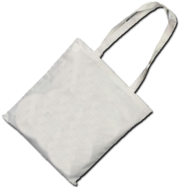Baumwolltasche mit kurzen Henkeln natur