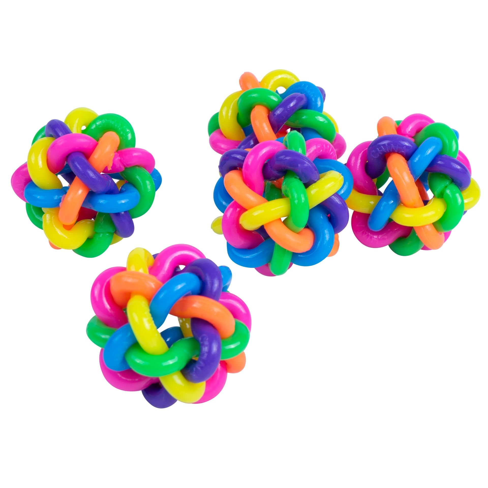 Geflochtene Regenbogenflummis 24er Set Geflochtene Regenbogenflummis 24er Set