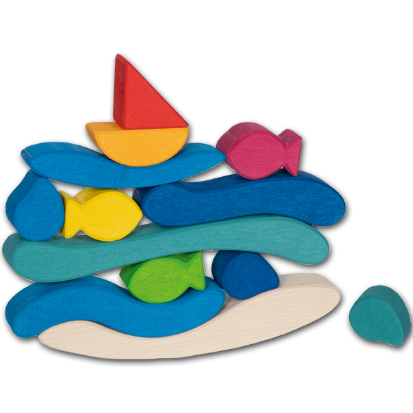 evolution Bausteine und Stapelspiel "Wasserwelt"