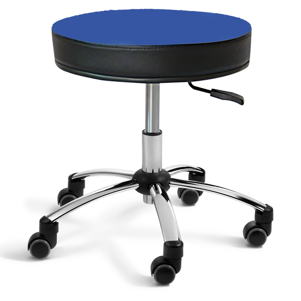 Sanus® Hocker 41-49 cm blau Kunstleder