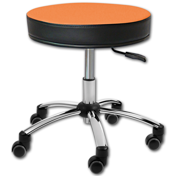 Sanus® Hocker 41-49 cm orange Kunstleder
