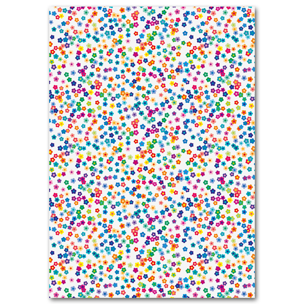 Motiv-Fotokarton 300 g "Bunte Blumen"