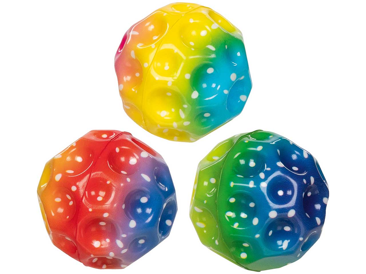 Hüpfbälle Regenbogen "Mondball" 12er Set Hüpfbälle Regenbogen "Mondball" 12er Set