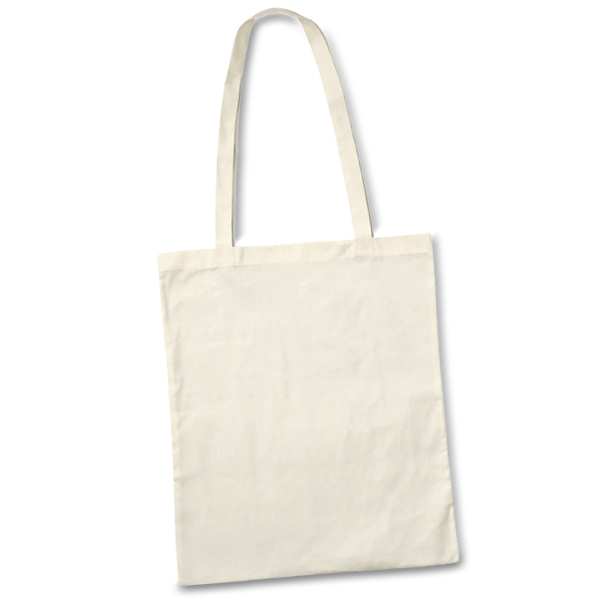 Baumwolltasche mit langen Henkeln natur