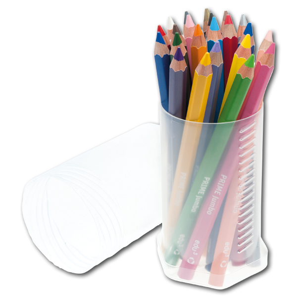 Buntstiftriese "edu3 Prime Jumbo" sechseckig 22er Set