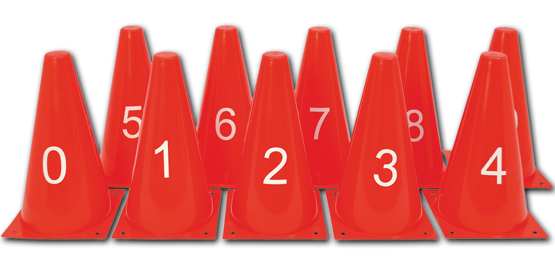 Zahlenkegel 10er Set