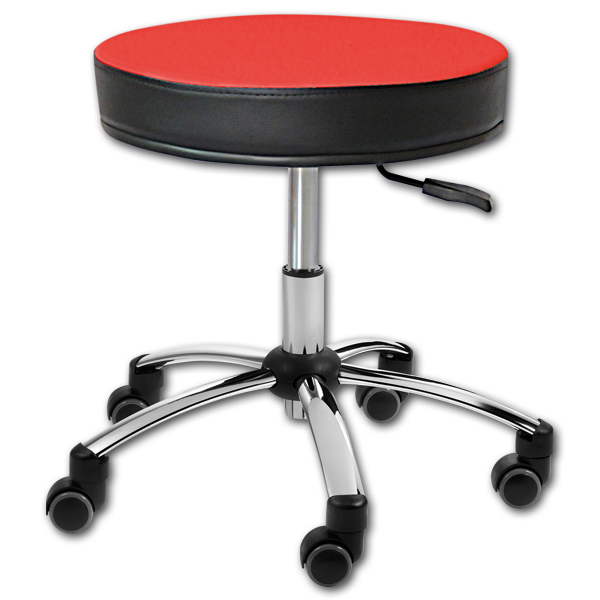 Sanus® Hocker 41-49 cm rot Kunstleder