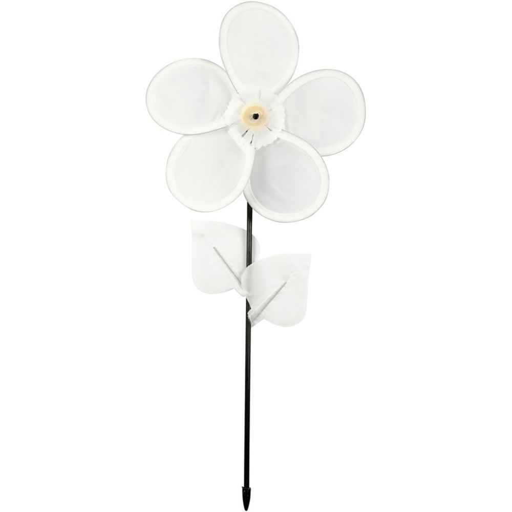 Kiga-Pack Nylon-Windrad "Blume" & Textil-Filzstifte