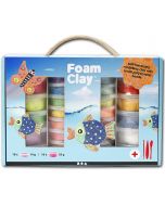 Modelliermasse "Foam Clay" Geschenk-Box (28 Dosen & Werkzeug)