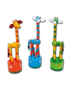 Drück-Giraffen "Alfis" 3er Set