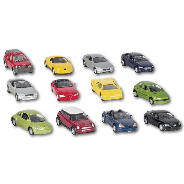 Rennautos mit Rückzug 24er Set