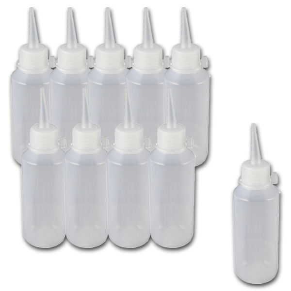 Bastelflaschen "Spitz" 10er Pack