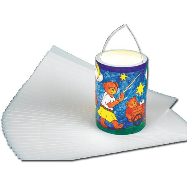 Laternen-Zuschnitte "Windradfolie opak" 25er Pack